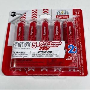Supreme Red Hexbug Nano Flash 5 Pack Racing Toy